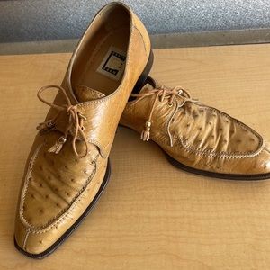 David Eden Ostrich Leather Size 11 Tan